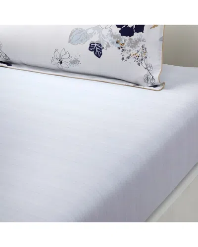 Yves Delorme 300 Thread Count Eclipses Fitted Sheet In Blue