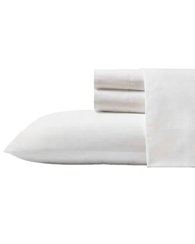 Tommy Bahama Cool Zone Cotton Solid Cotton Percale Sheet Set In White
