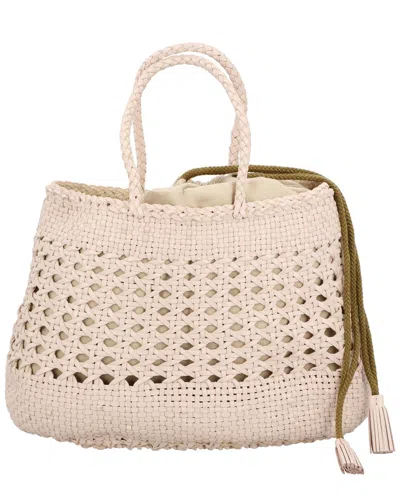 Dragon Diffusion Santa Cano Leather Top Handle Bag In Neutral