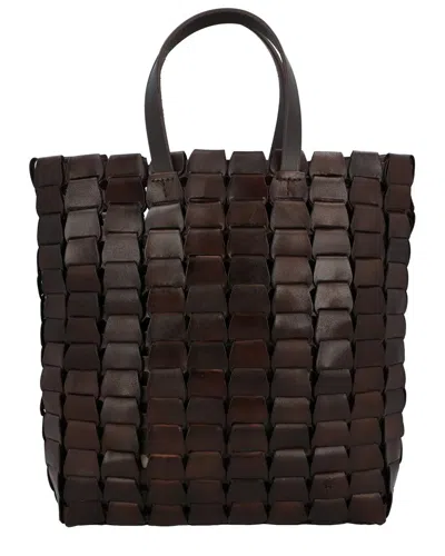 Dragon Diffusion Link Tote Leather Tote In Brown