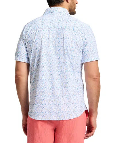Robert Graham Riptide Short Sleeve Button Down Shirt In Blue