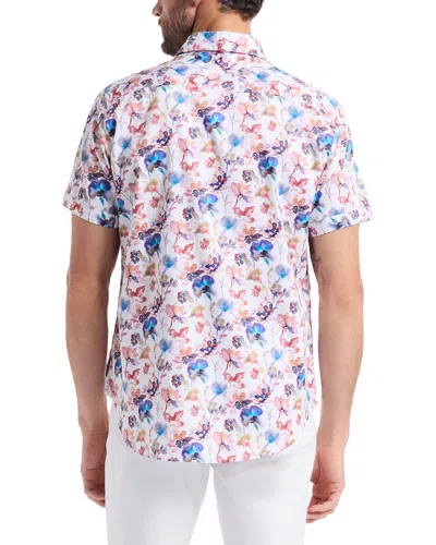 Robert Graham Norby Short Sleeve Button Down Shirt In Pink