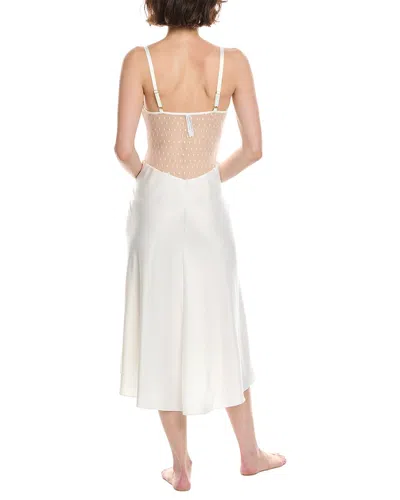 Flora Nikrooz Solid Charmeuse Gown In White