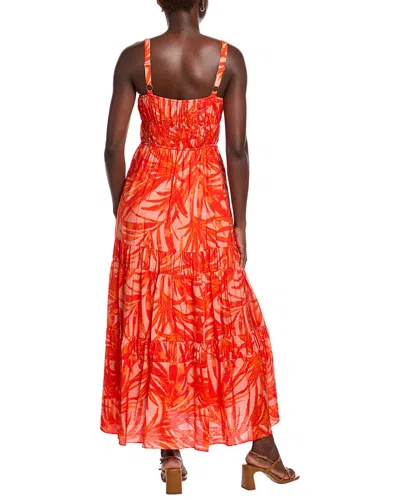 Taylor Printed Maxi Dress In Red