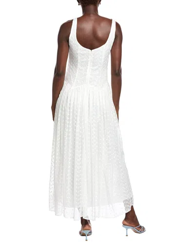 Taylor Solid Midi Dress In White