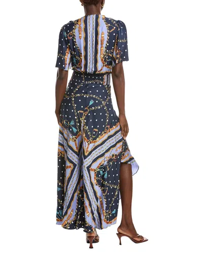 Maje Flutter Maxi Dress In Multi