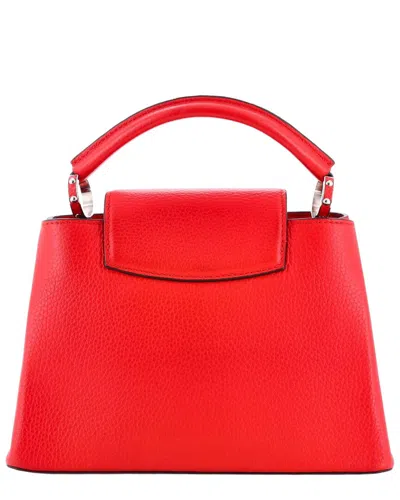 Louis Vuitton Red Leather Capucines Bb