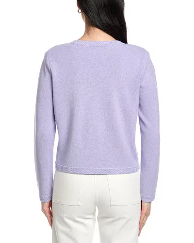 St John St. John Framed Boxy Jacket In Purple