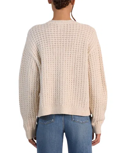 Alice And Olivia Colin Relaxed Raglan Crewneck In Neutral