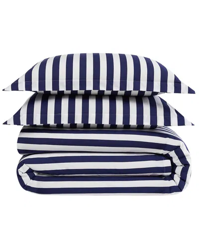 Brooklyn Loom Levi Stripe Comforter Set In Blue