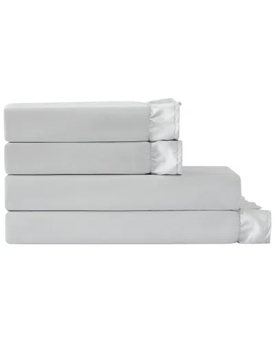 Truly Soft Solid Ruffle Sheet Set In Gray