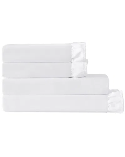 Truly Soft Solid Ruffle Sheet Set In White