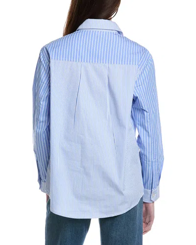 Hudson Jeans Oversized Button Down Shirt In Blue