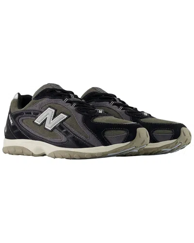 New Balance Womens Black Magnet 204l Suede And Mesh Trainers In Multi