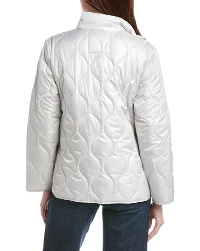 Sam Edelman Stand Collar Bomber Jacket In Gray