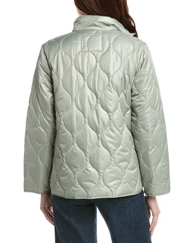 Sam Edelman Stand Collar Bomber Jacket In Green