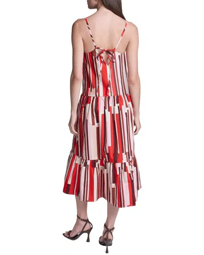 Bcbg Stripe Cotton Maxi Dress In Red