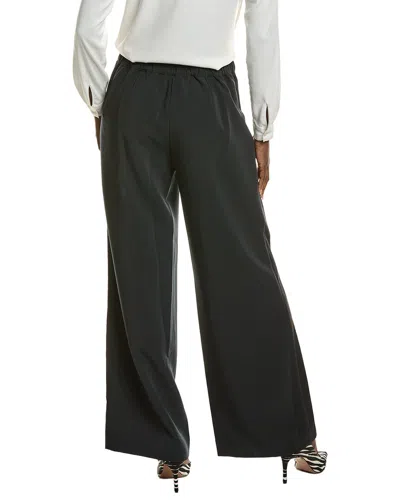 Rag & Bone Irina Contrast Stitch Straight Leg Ponte Pants In Black