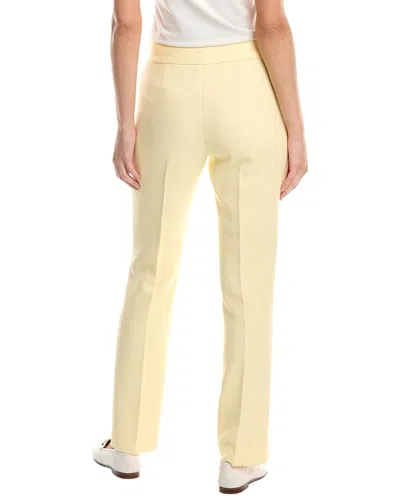 Tahari Asl Solid Pant In Yellow