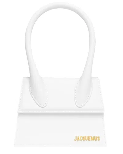 Jacquemus Women Le Grand Chiquito Leather Handbag In White