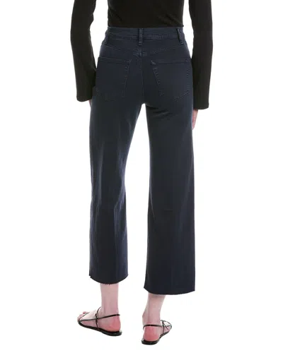 Frame Women's The Anchor High-rise Wide Jeans In Navy Raw Fray In Blue