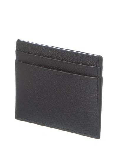 Valentino Garavani Vlogo Signature Grainy Calfskin Card Holder Woman Black Uni In Black