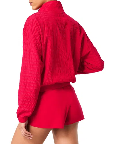 Spanx Get Moving Woven Jacket In Red