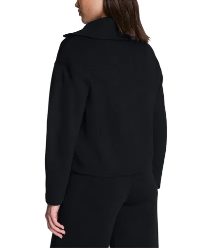 Spanx Brushed Collared Top In Black