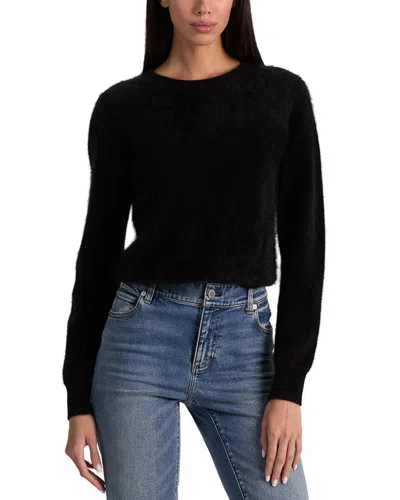 Alice And Olivia Carolee Cashmere Pullover In Black