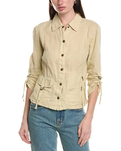 Xcvi Waldon Button Up Jacket In Celery In Neutral
