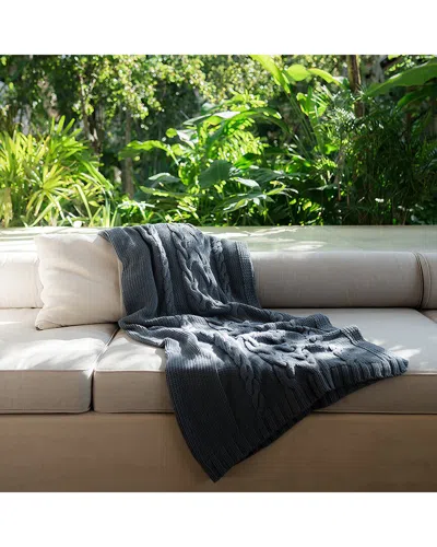 Rest And Reset Rest & Reset Drift Throw Blanket In Blue