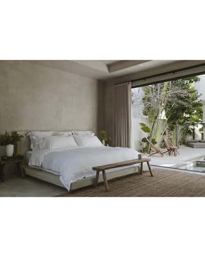 Rest And Reset Rest & Reset 300 Thread Count Classic Fitted Sheet In White
