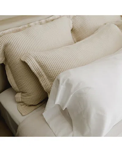 Rest And Reset Rest & Reset Murmur Quilt Pillow In Neutral