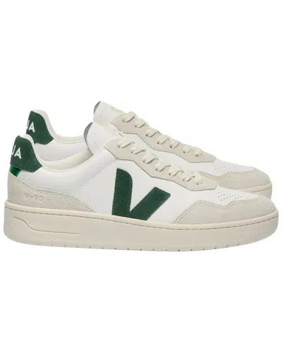 Veja V-90 Leather Sneaker In White