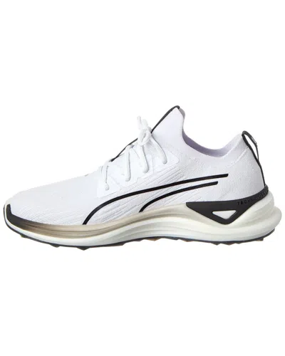 Puma Golf Electrocat Nitro Canvas Sneaker In White