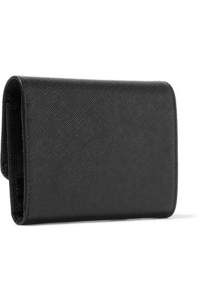 Shop Prada Textured-leather Wallet