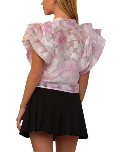 Why Dress Ruffle Top In Pink