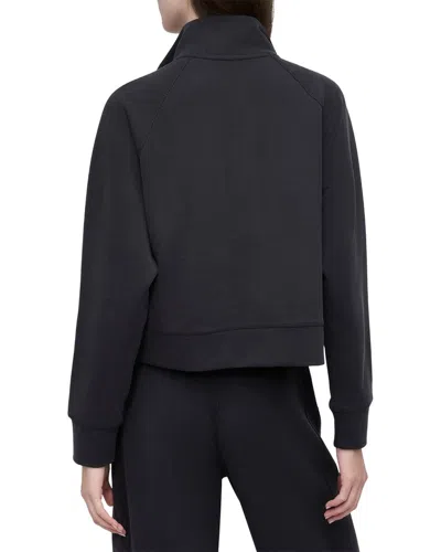Dkny Pullover Zip Top In Black