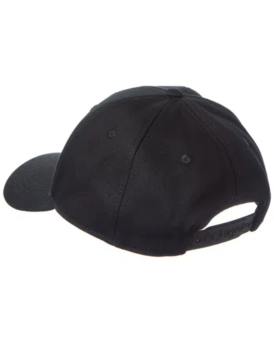 Palm Angels Burning Monogram Baseball Cap In Black