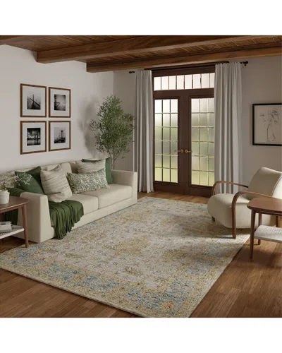 Lr Home Eveline Classic Distressed Floral Wool Area Rug In Multi
