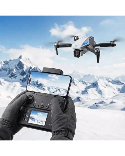 Ztech Foldable Camera Drone With Remote Control In White