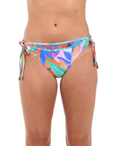 La Blanca Tropi-flage Adjustable Loop Bikini Bottoms In Multi