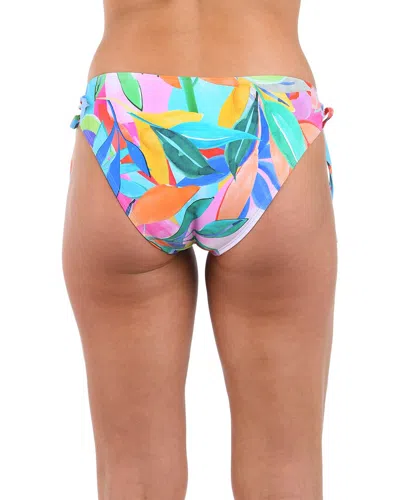 La Blanca Tropi-flage Adjustable Loop Bikini Bottoms In Multi