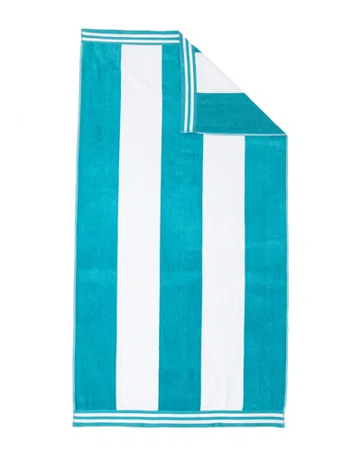 Superior Cabana Stripe Oversized Cotton Beach Towel In Multi