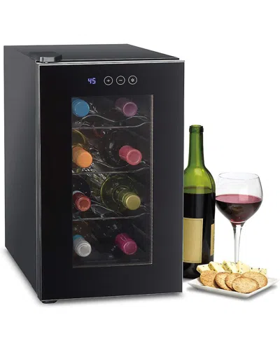 Quickbite 8 Bottle Wine Cellar In Black