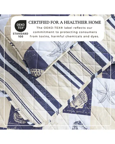Linery & Co . Caspian Seashell Patchwork Quilt Set In Multi