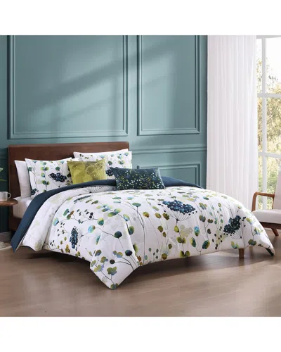 Bebejan 220 Thread Count Abstract Vines Reversible Comforter Set In Multi