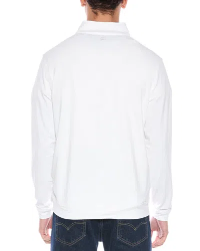 Peter Millar Perth Loop Quarter Zip Performance Pullover In White