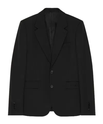 Givenchy Single-breasted Regular Jacket In Wool In Black