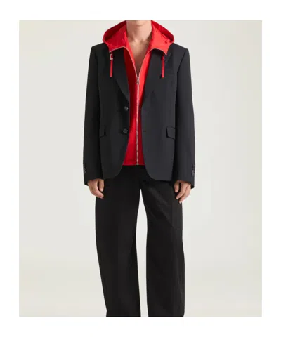 Givenchy Single-breasted Regular Jacket In Wool In Black